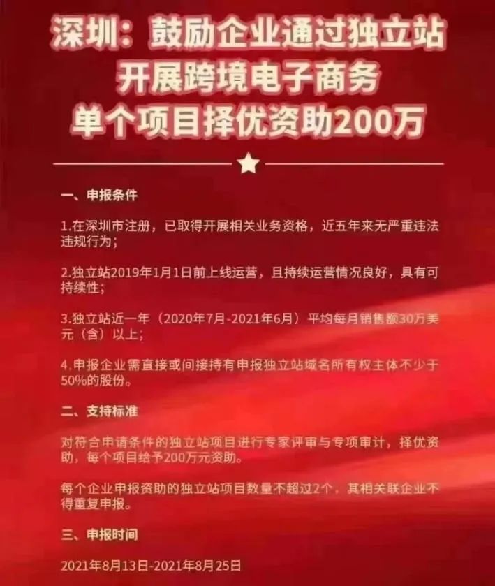 深圳出手應(yīng)對(duì)亞馬遜“封號(hào)潮”，獨(dú)立站賣家最高補(bǔ)貼200萬！